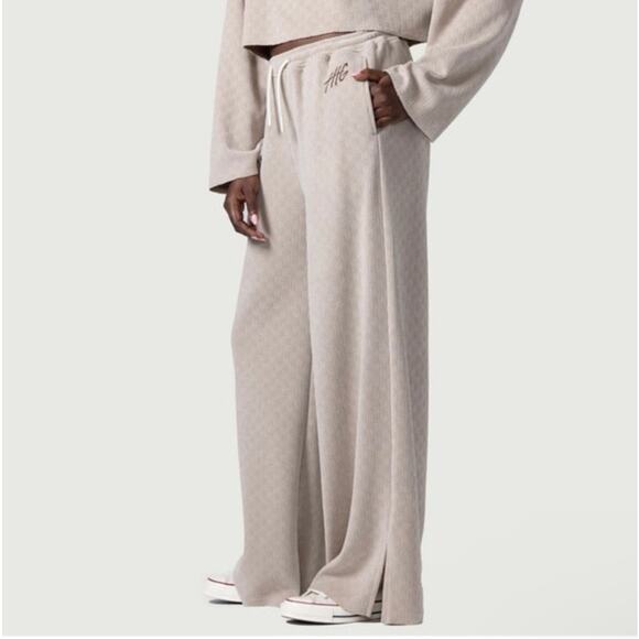 Honor The Gift Textured Joggers Stone Beige Luxury Streetwear S jacquard - Picture 2 of 7